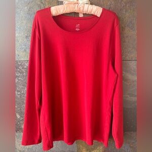 J.Jill, Perfect Pima long sleeve shirt, 100% Pima Cotton, XL